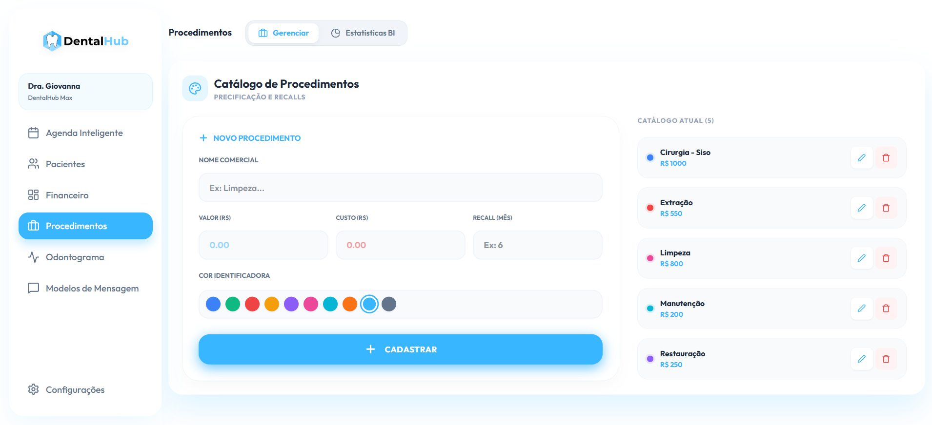 Catálogo de Procedimentos